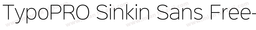 TypoPRO Sinkin Sans Free字体转换